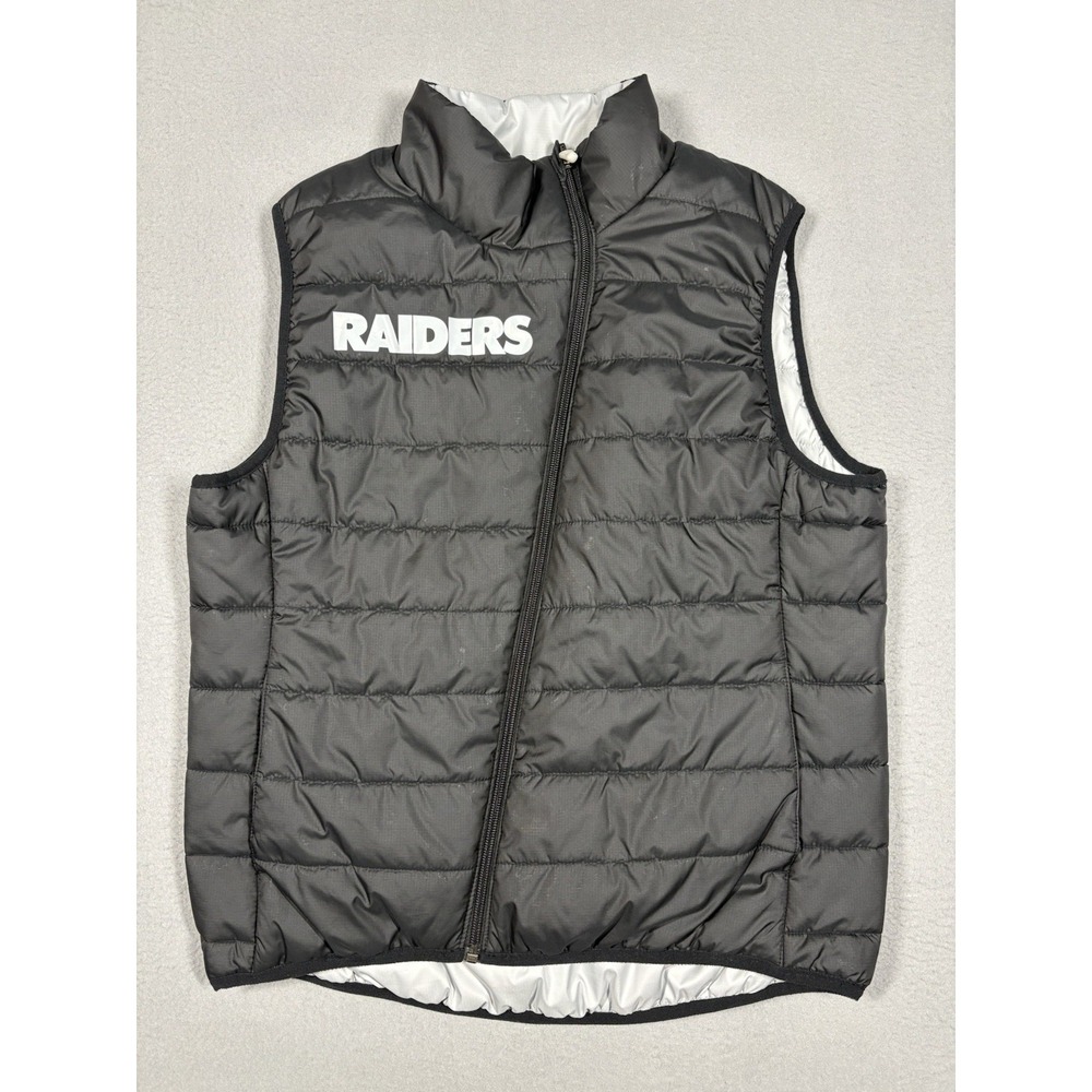 Nike Las Vegas Raiders Reversible Puffer Vest Women's Medium